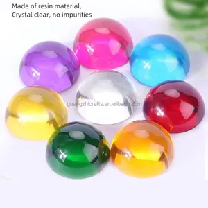 Custom Acrylic Resin Solid Dome Colored Acrylic Hemisphere Half Ball for Kids Toy Bricks Building Blocks