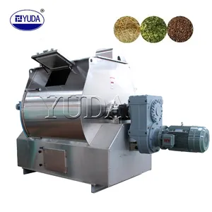 Rectificadoras de acero inoxidable YUDA, máquinas mezcladoras de procesamiento de alimentos horizontales usadas para cultivo de ganado