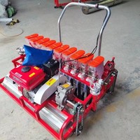 Semoir semi-automatique autopropulsé à moteur essence pour légumes à plusieurs rangs, machine à semer les oignons et les tomates