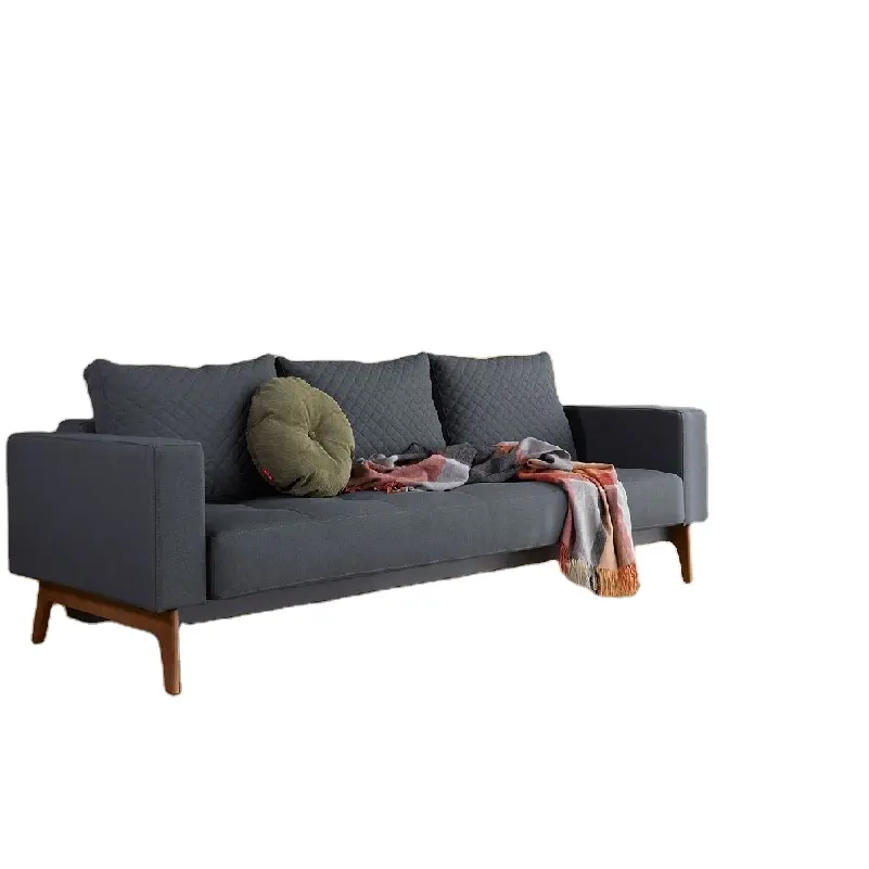 Modernes günstiges Sofa-Zimmerbett Zuhause Wohnzimmer Stoff Polstersofa Couch-Set 2-3-Sitzer Sofas Designer-Möbel