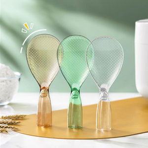 Cuchara de arroz bonita, cuchara de arroz de plástico para cocinar, cuchara de arroz antiadherente, utensilios de cocina transparentes de Color alto - Product Image 2