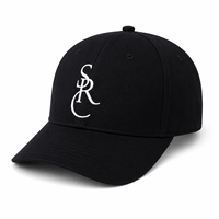 Casquette de baseball unisexe 6 panneaux en sergé de coton noir avec broderie 3D en relief motif léopard, visière incurvée, réglable, pour le streetwear et les activités de plein air