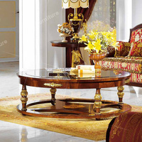 Ensemble de canapé de salon sculpté à la main de style royal classique meubles en tissu en bois haut de gamme pour un usage domestique