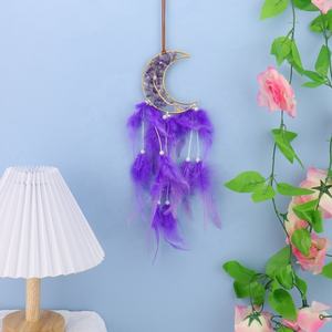 Attrape-rêves Arbre de Vie en Pierre Concassée de Cristal, Ornement Suspendu, <span class=keywords><strong>Carillon</strong></span> Éolien, Décoration Murale pour Chambre - Product Image 5