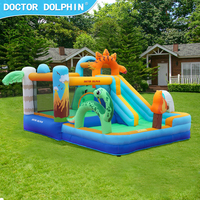 Prêt à expédier – Vente en gros – Fournisseur en ligne – Château gonflable en tissu Oxford avec toboggan pour usage familial et domestique dans la cour
