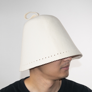 Chapeau <span class=keywords><strong>de</strong></span> sauna en laine mérinos respirante, parfait <span class=keywords><strong>pour</strong></span> le spa, le <span class=keywords><strong>bain</strong></span> turc, la relaxation, coupe extensible et confortable <span class=keywords><strong>pour</strong></span> hommes et femmes - Product Image 5