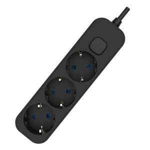 Multiprise noire 3 prises avec connexion et câble de 1,5 m, idéale pour plusieurs appareils électriques et meilleure organisation de l' - Product Image 1