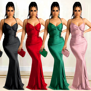 Vestido <span class=keywords><strong>de</strong></span> <span class=keywords><strong>Tirantes</strong></span> Ajustado sin Mangas <span class=keywords><strong>de</strong></span> Color Liso, Elegante y Moderno para Mujer, Novedad 2026 - Product Image 2