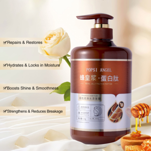 Masque capillaire à la gelée <span class=keywords><strong>royale</strong></span> personnalisé en marque propre, biologique, naturel, protéines, peptides, soin du cuir chevelu, produits éclaircissants et adoucissants pour les cheveux - Product Image 3