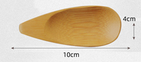 Cuillère à thé en bambou naturel biodégradable, cuillère à thé en bois compostable, cuillère à café en bois avec logo personnalisé