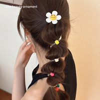 2025 nouveau Super fée mignon perlé queue de cheval en plastique été ligne téléphonique cheveux cravates pour filles femmes