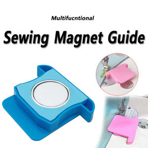 Guide de couture magnétique pour machine à coudre industrielle, guide de ourlet pour machine à coudre domestique avec échelle, couleur aléatoire - Product Image 6
