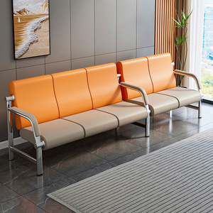 Sillas de espera Tsuneyuki Row Seats V25 de acero inoxidable con respaldo alto y pasamanos para uso en hospitales y escuelas - Product Image 3