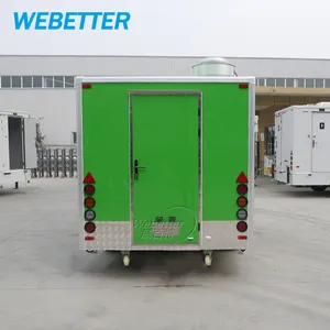 WEBETTER Street Catering Trailer Food Truck Mobile Pizza Hotdog Cart Concession Food Trailers Fully Equipped Us Standards