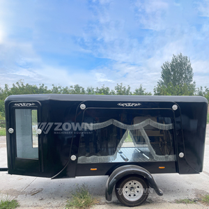 Retro Black Hearse Modern Classic Single Coffin Hearse High Quality Funeral Coffin Hearse <b>Trailer</b> for Sale - Product Image 4