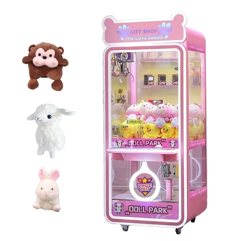 Profitable Scan Code Coin-Operated Teddy Bear Crane Machines Plush Toy Prize Mini Crane Claw Machine For Sale