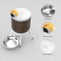Distributeur automatique de nourriture pour animaux de compagnie intelligent USMILEPET avec caméra, 3L, WiFi, distribution programmée pour chiens et chats de petite taille, utilisation intérieure à domicile