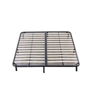 Accessoires de grande taille cadre de lit pliable, cadre en bois festonné et métal, pièces en fer - Product Image 1