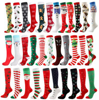 Chaussettes en coton personnalisées pour Noël, motif flocon de neige, chaudes, douces, moelleuses, amusantes et jolies, vente en gros