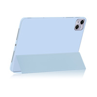 Compatible avec la tablette TECNO Megapad Pro LTE 12 pouces T1201, étui souple en TPU pliable en trois parties, couleur unie, fabriqué en Chine