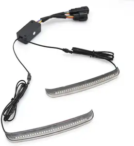Señal de giro Running Light Road King 2014-up Saddle Bag marcador lateral lámpara trasera para sistema de iluminación de motocicleta Harley Touring