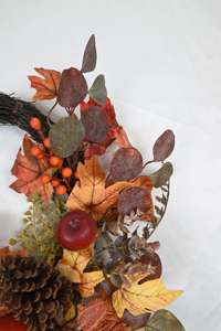 Nuevo Producto Personalizado, Media Corona de Pino para el Festival de la Cosecha, Halloween y Acción de Gracias - Product Image 4