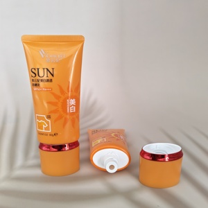 Custom Wholesale Plastic Oval Empty Squeeze PE Flat Tube 80ML <b>Sunscreen</b> Cream Face Cream Skincare Sunblock 5 Layers Tube - Product Image 5