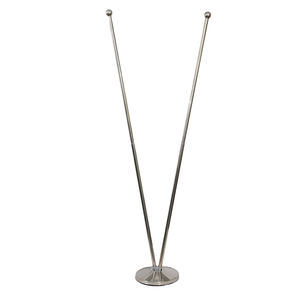 Изготовленный на заказ высококачественный Серебряный Настольный флагшток декоративный флагшток Настольный флагшток для украшения - Product Image 1