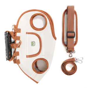 Portable Breathable Dog Harness <b>Backpack</b> For <b>Small</b> Dogs With Leash And Handle Outdoor Walking Gear - Product Image 5