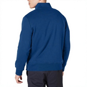 Sweat-shirt décontracté pour homme à demi-zip, pull confortable à quart de zip en mélange de coton doux, haut élégant pour le quotidien et le bureau - Product Image 2