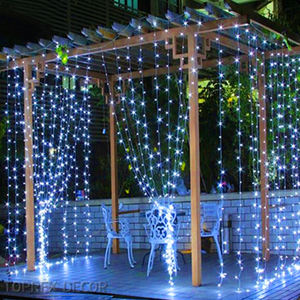 Luce della tenda blu LED decorativa stringa impermeabile fata illuminazione per il centro commerciale <span class=keywords><strong>soffitto</strong></span> di natale matrimonio parete del giardino - Product Image 2