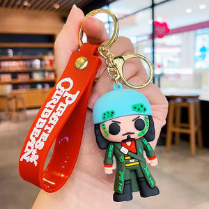 <span class=keywords><strong>2024</strong></span> nouveau dessin animé créatif Pirates caraïbes porte-clés poupée exquis petit pendentif porte-clés en métal PVC Silicone caoutchouc - Product Image 5