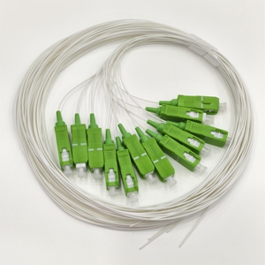สายเคเบิล LSZH สีขาว 9/125 G.652D แบบ Single Mode Simplex SC/APC ยาว 1.5 เมตร 12 คอร์ ไฟเบอร์ออปติกพิกเทล - Product Image 1