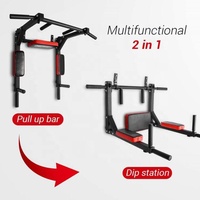 Équipement de fitness à domicile 3 en 1, barre de traction murale pliable horizontale, barre de traction