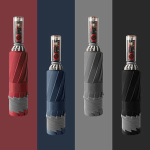 Trustfirequality1200mahla Inve Umbrebattery Buttonive Strip 3 Fold Paraguas Withion Cellsinch10 Bone Wind Plegado automático - Product Image 1