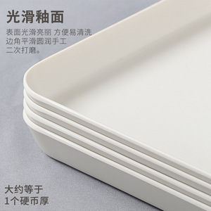 Xiangyuanmei Nordic Style <b>Melamine</b> Cutlery Trays, Tea Trays, Fast Food Trays, Commercial Imitation Porcelain Rectangular - Product Image 2