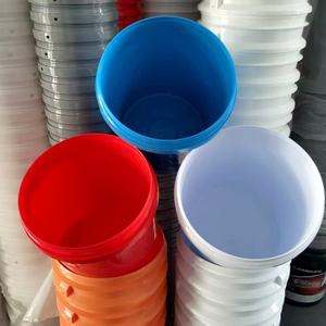 Seau en plastique recyclable écologique rond - Product Image 4