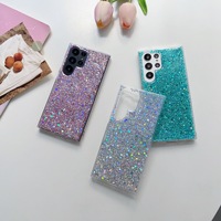 Coque Souple en TPU avec Paillettes pour Téléphone Portable Samsung Galaxy S24 FE S26 S23 S22 Plus Note 20 Ultra A57 A37 A15 A16 S25