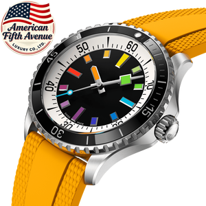 Reloj Mecánico Automático de Lujo para Hombre 7A, Estilo Super Ocean, Color Arcoíris, Puntero Cuadrado, Escala Luminosa, Estilo Breitlin - Product Image 1