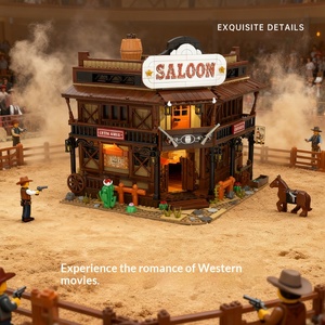 Oferta Especial: Bloques de Construcción de Partículas Pequeñas Western Gold Digger Bar, Modelo de Ensamblaje DIY, Juguete Educativo de Rompecabezas, Regalo para Niños, Ideal para Fiestas - Product Image 4