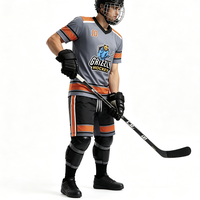 Maillot de hockey sur glace personnalisé par sublimation, vêtements de hockey sur glace pour hommes, maillots de hockey sur glace vierges