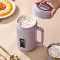 1000ml 전기 스튜 냄비 주전자 슬로우 쿠커 휴대용 요리 냄비 밥솥 스튜 죽 수프 난방 컵 홈 여행 220V