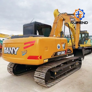 Excavadora Sany Sy135C usada de buen rendimiento, excavadora de segunda mano Sany Sy60c/75c/95c/135c/215c, excavadora usada de 13 toneladas a la venta - Product Image 1