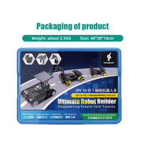 Tscinbuny Kit de Inicio Educativo ESP32 16 en 1, Placas Educativas y de Fabricación con Control por APP, Kit de Coche Robótico de Programación STEM para ESP32