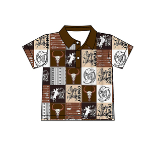 เสื้อยืดเด็กผู้ชายลายสก็อตสีเขียวพิมพ์ลายเป็ดและกวาง รุ่น BT1671 แขนสั้น เสื้อผ้าเด็กอ่อนสำหรับฤดูร้อน - Product Image 5