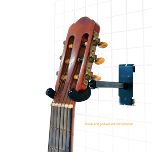 H-30-1B <b>Musical</b> <b>Instrument</b> Accessories Gridwall Metal Wall Mounted Guitar Hanger - Product Image 4
