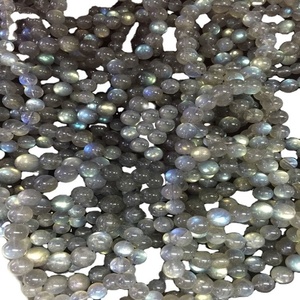 Bracelets en perles de Labradorite naturelles, 2 pièces, bijoux en pierres lisses et semi-précieuses, jaune et bleu - Product Image 2