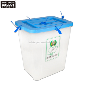 Large Foldable Clear Plastic Ballot <strong>Box</strong> / <strong>Suggestion</strong> <strong>Box</strong> with Lock Customizable Size Made in China for Nigeria - Product Image 2