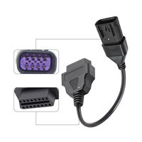 OBD2 Diagnostic 16 broches femelle à 8 broches ATV câble adaptateur Ptfe faisceau de câblage isolé pour l'utilisation du véhicule