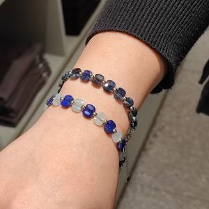 CL Modest Luxury Style Pulsera de cristal natural con cuentas de zafiro Ropa de mujer y hombre para bodas Aniversarios y regalos - Product Image 4